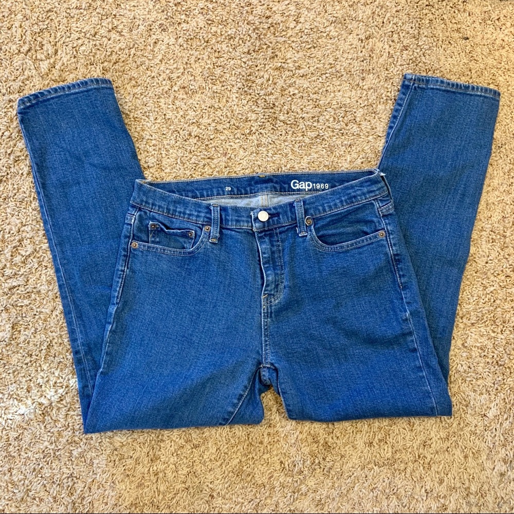 Gap 1969 Skinny Blue Jeans